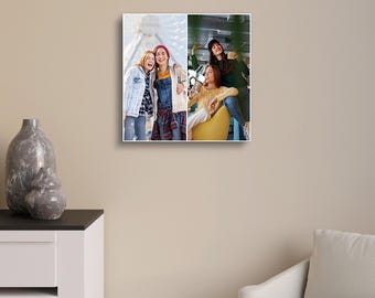 Puede incluir: Un collage de cuatro fotos con tres mujeres jóvenes. Las fotos están dispuestas en una cuadrícula de 2x2. Las mujeres visten ropa informal y sonríen. Las fotos se tomaron en un entorno al aire libre.