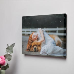 Personalized Dog Wall Art,Pet Photo Canvas Print,Custom Pet Portrait, Cat Memorial Gift, Custom Pet Photo Canvas, Home Decor for Pet Lovers