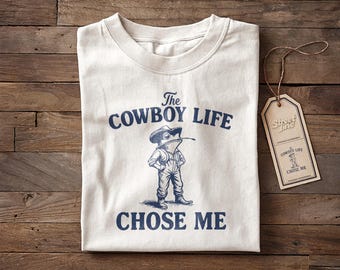 Cowboy Frog Riding Raccoon Tee, Unisex Heavy Cotton T-Shirt, The Vibes Are Off Weird, Vintage Style Western Shirt, Sarcastic Wild West
