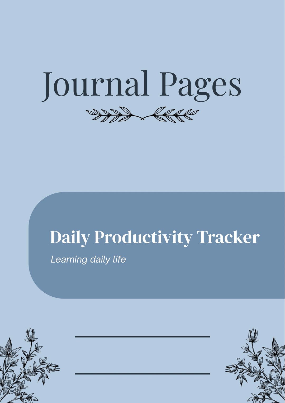 Productivity Journal Example Daily Productivity Journal Printable | Daily Reflection Planner | Habit ...