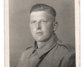 Vintage Photo - Man in Army Uniform