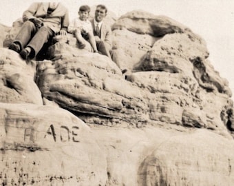 Vintage Photograph - On the Rocks