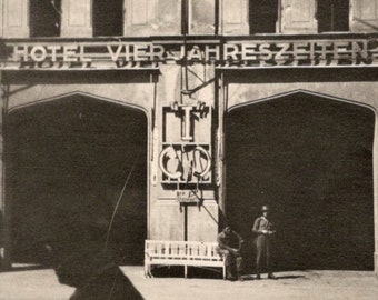 Vintage Photograph - Hotel Vier Jahreszeiten, Luebeck, Germany