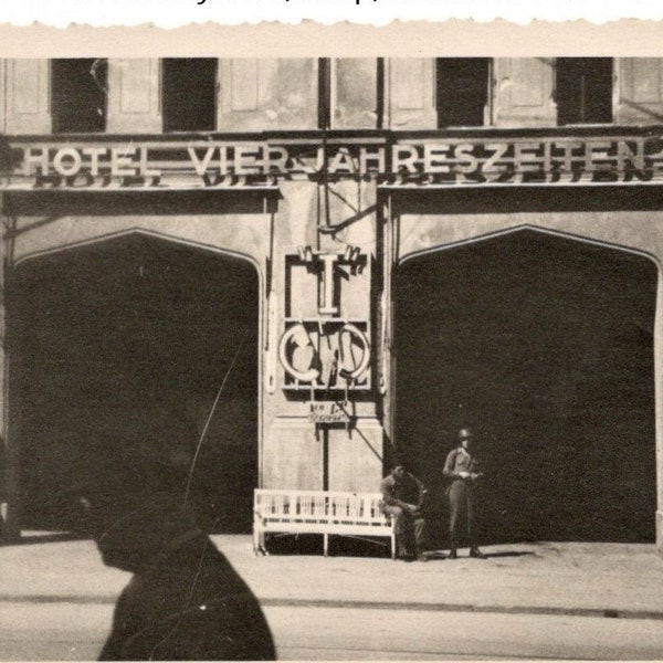 Vintage Photograph - Hotel Vier Jahreszeiten, Luebeck, Germany