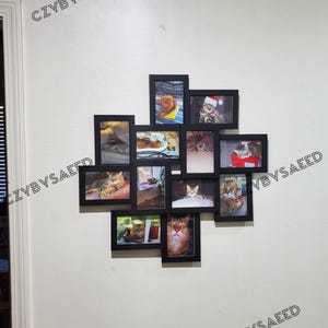 Wooden Collage Picture Frame | Family Picture Frames Collage | Large Collage Frame | 4×6 Picture Frame | Photo Collage | Photo Collage Frame