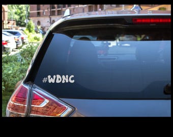 We Do Not Care | WDNC | Car Decal | Computer Sticker | Coffee cup Sticker