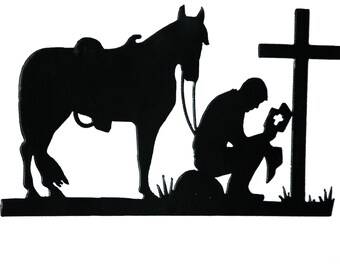 Texas Cowboy Church Praying Cowboy Bottle Opener Key Fob Key Holder Money Clip