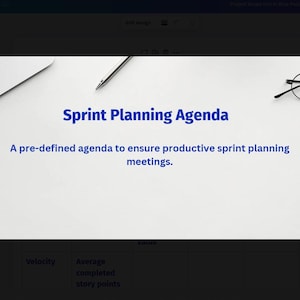 Sprint-Planung Agenda
