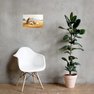 Resting Akita Inu - Wall Art