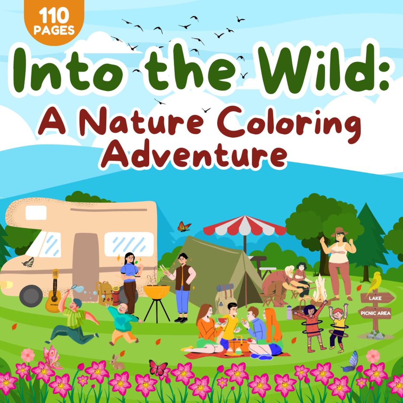 Nature Coloring Book for Kids and Adults | New Coloring Book 2025 ...
