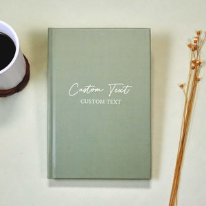 Personalized Journal Custom Notebook Custom Text Book Custom Company Gift, Quote Notebook Cover