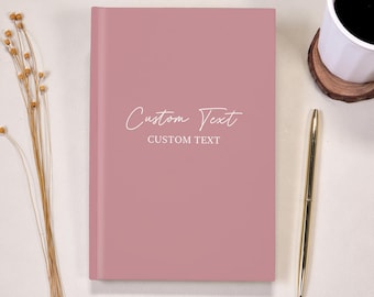 Custom Journal Personalized Notebook Custom Text Book Custom Company Gift, Quote Notebook Cover Pen & Gift Box Set