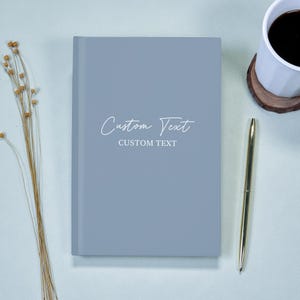 Personalized Journal Custom Notebook Custom Text Book Custom Company Gift, Quote Notebook Cover