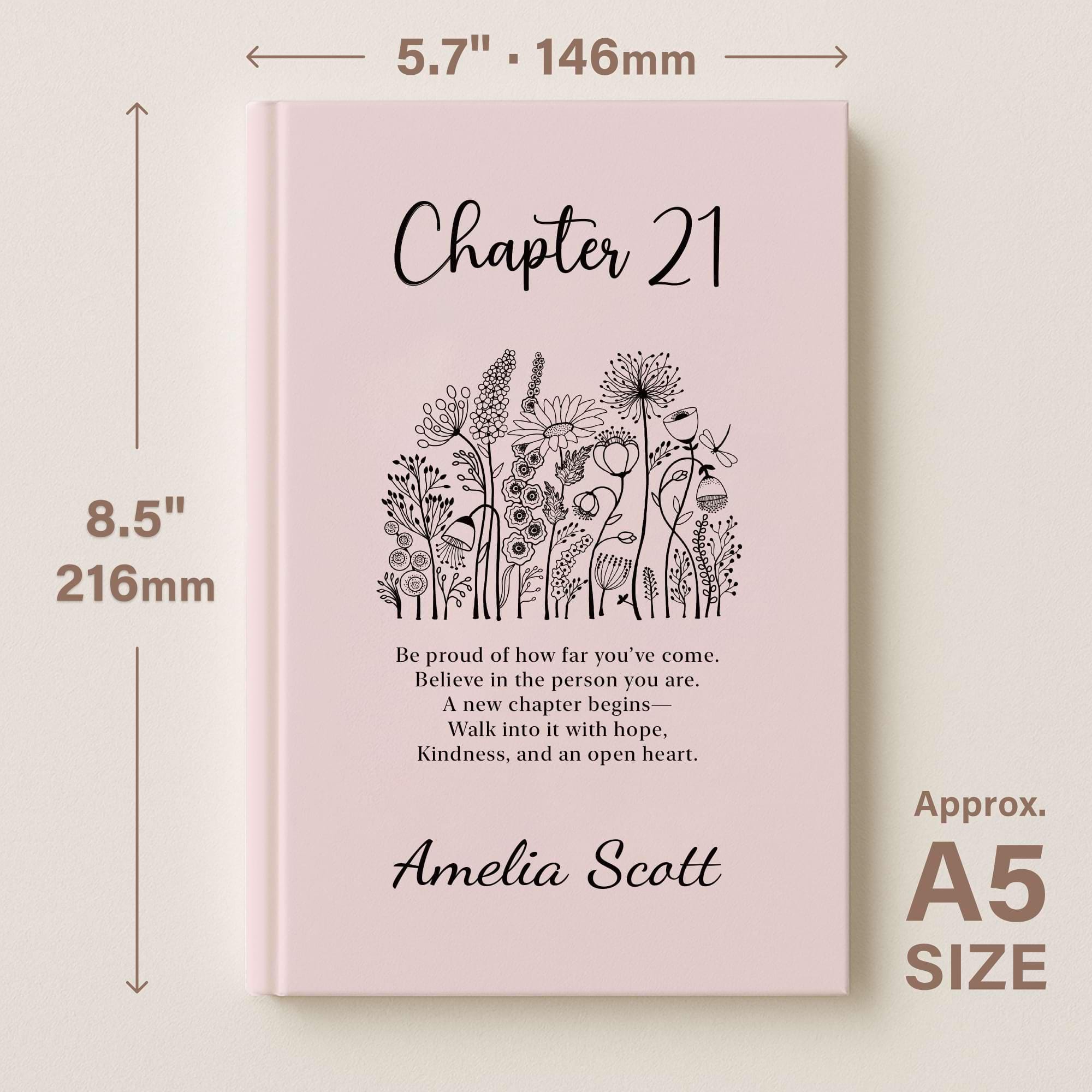 Chapter 21 Quotes Custom Chapter 21 Journal With Name Personalized 21st Birthday Gift ...