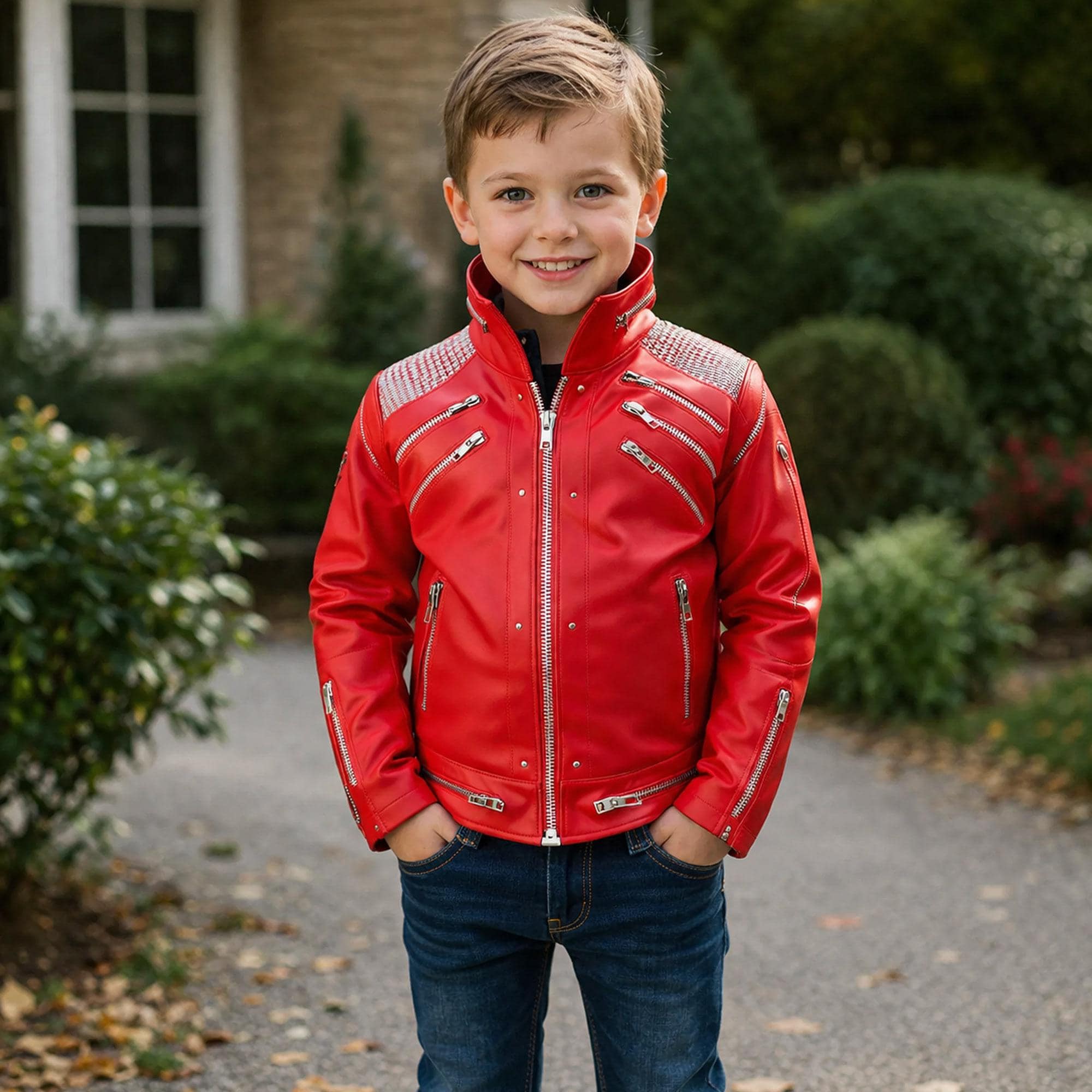 Michael jackson red leather jacket - Etsy 日本