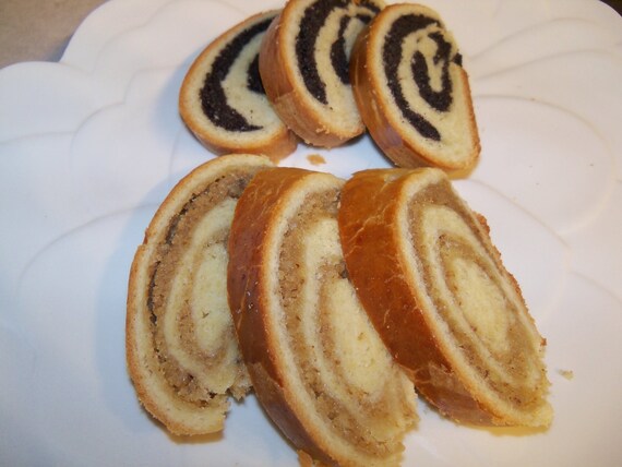 3 Rouleaux Traditionnels Hongrois De Noix Et De Pavot Beigli Etsy