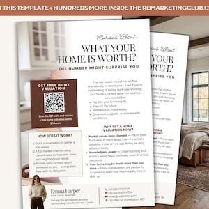 Bearbeitbarer Hauswert CMA Canva Design