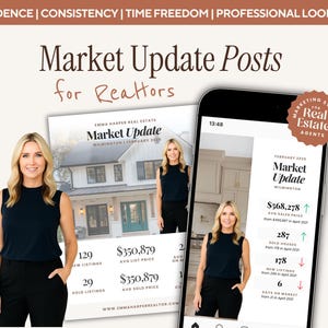 Real Estate Market Update Instagram Templates – 15 Editable Canva Posts for Agents