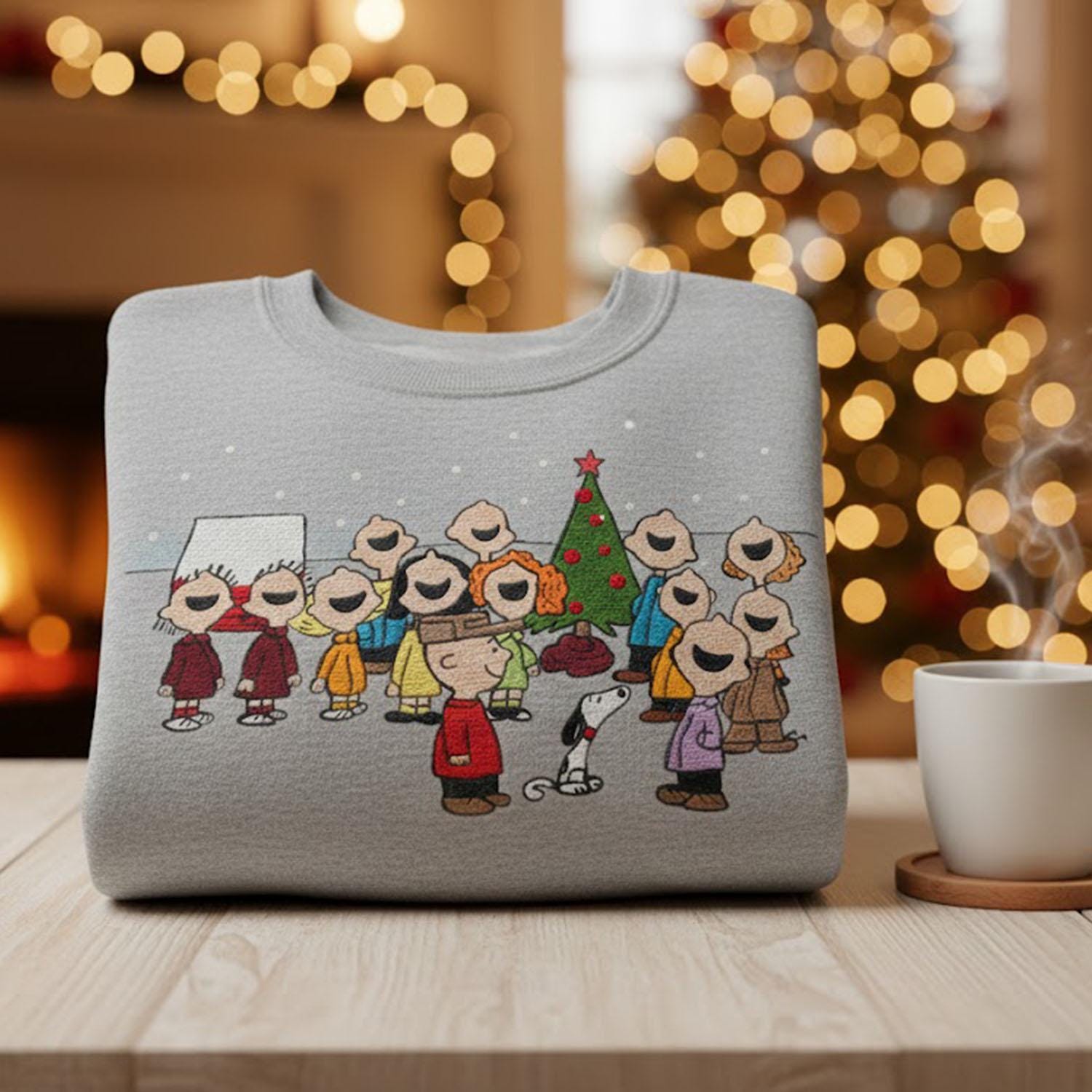 Peanuts Christmas Scene - Etsy, image size:1500x1500
