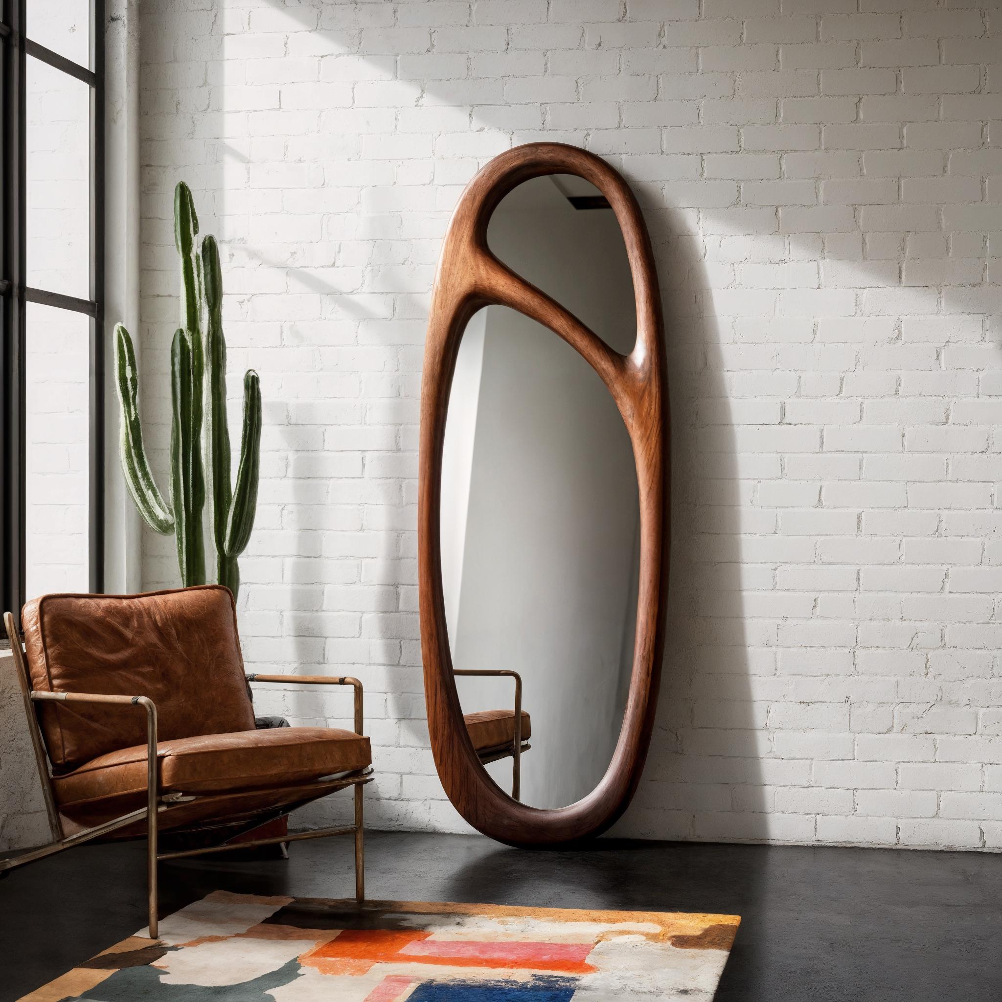Mid century modern standing mirror - Etsy 日本