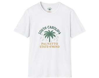 South Carolina: Palmetto State of Mind Whimsical Palm Tree Music - Shirt