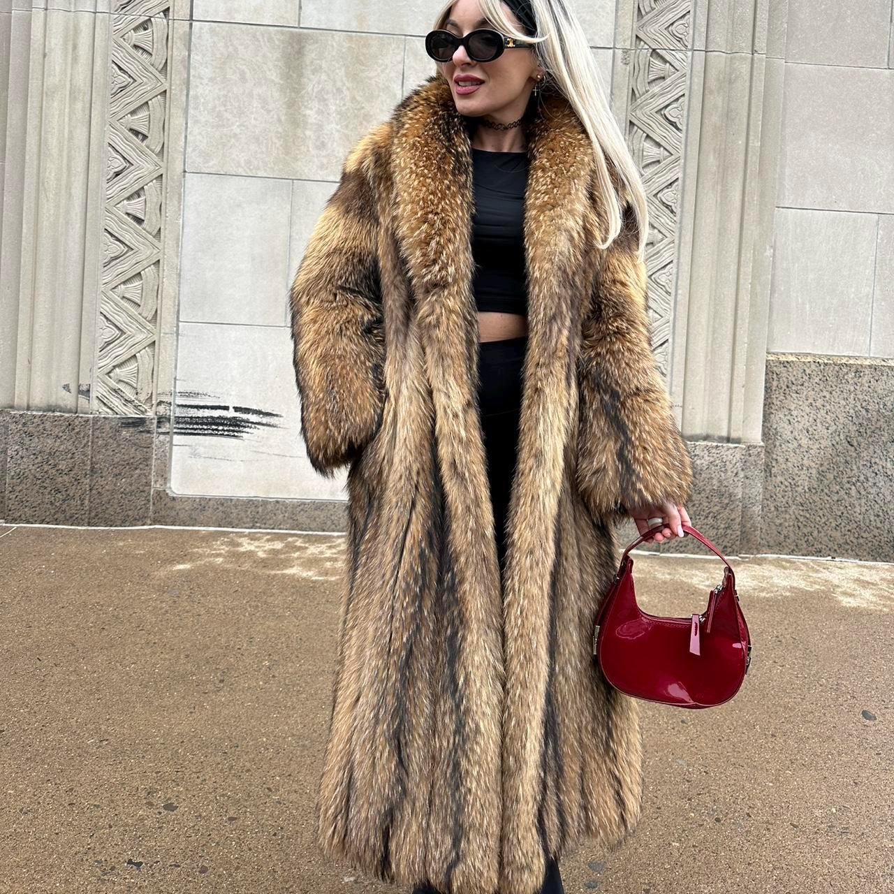 Saga Fox Fur Coat - Etsy