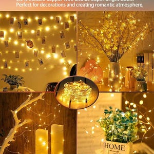 20 Pack Fairy Lights Battery Operated 3.3ft 20 LED Mini String Lights Waterproof Copper Wire for Wedding Party Mason Jars Christmas Decor