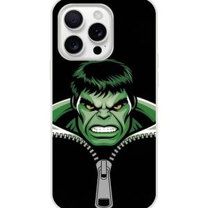 Superhelden telefoonhoesje met rits - iPhone Samsung beschermhoesje stripboekfan cadeau