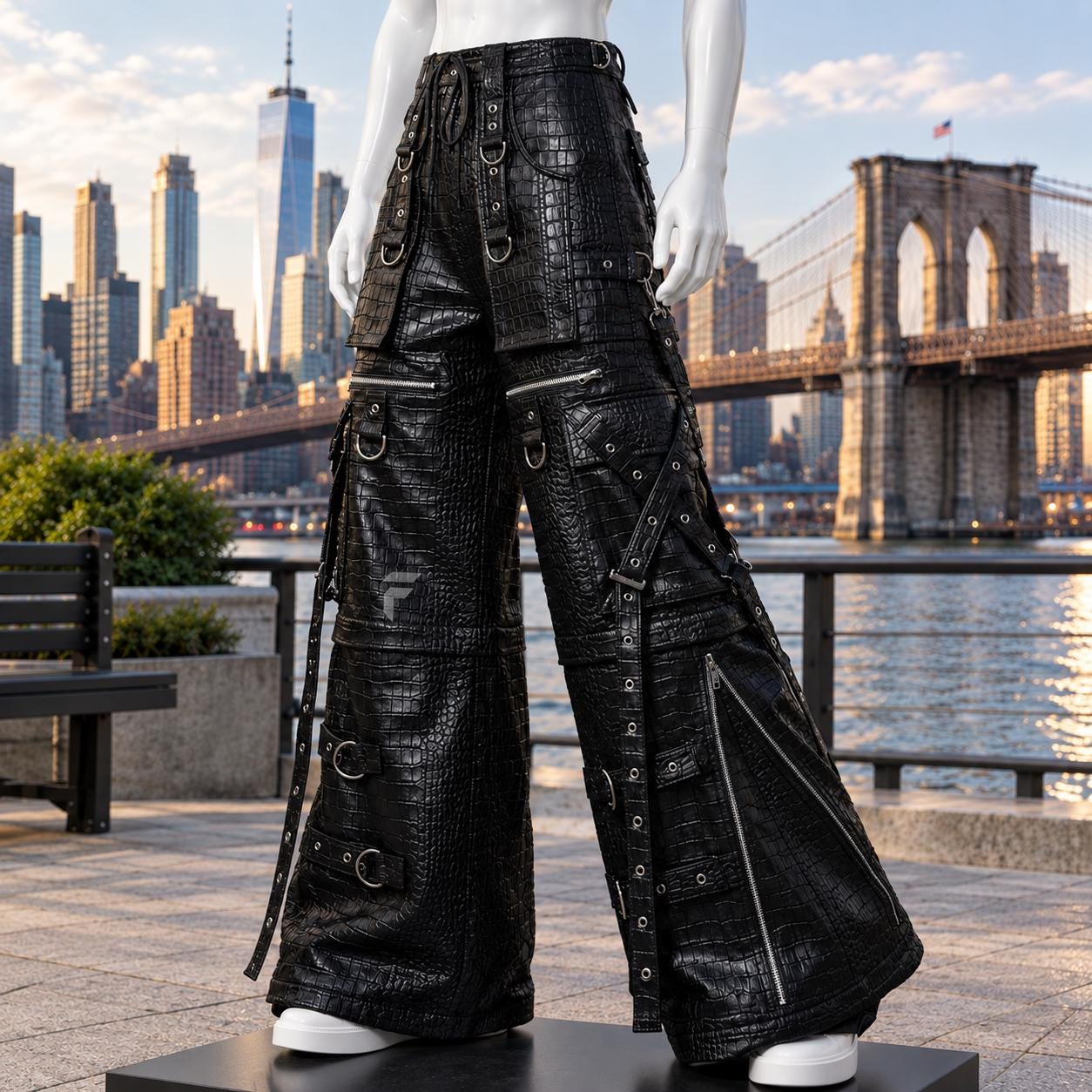 Y2k Leather Pant - Etsy