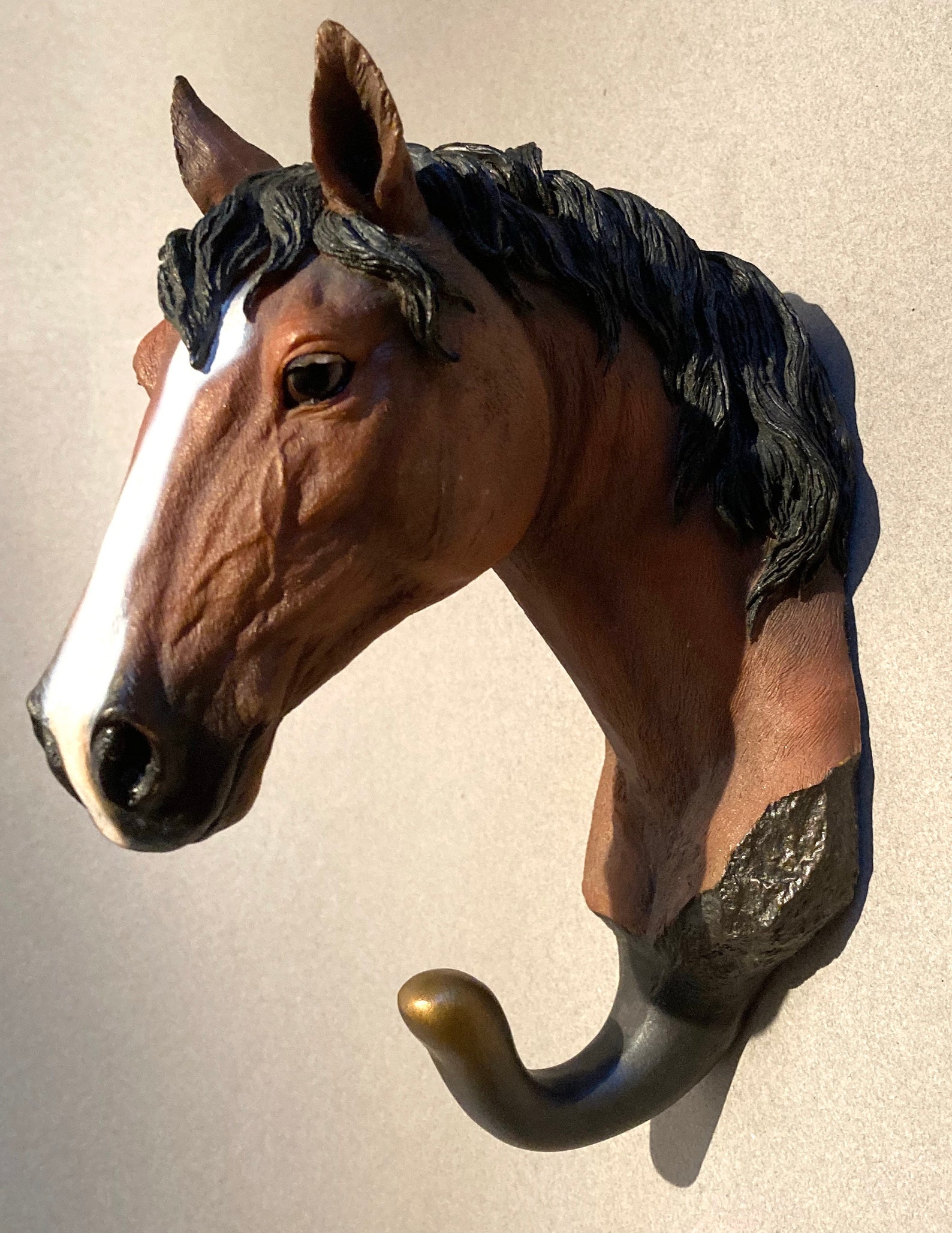 Chestnut Horse Coat Hanger Decorative Wall Hanger Natures Etsy