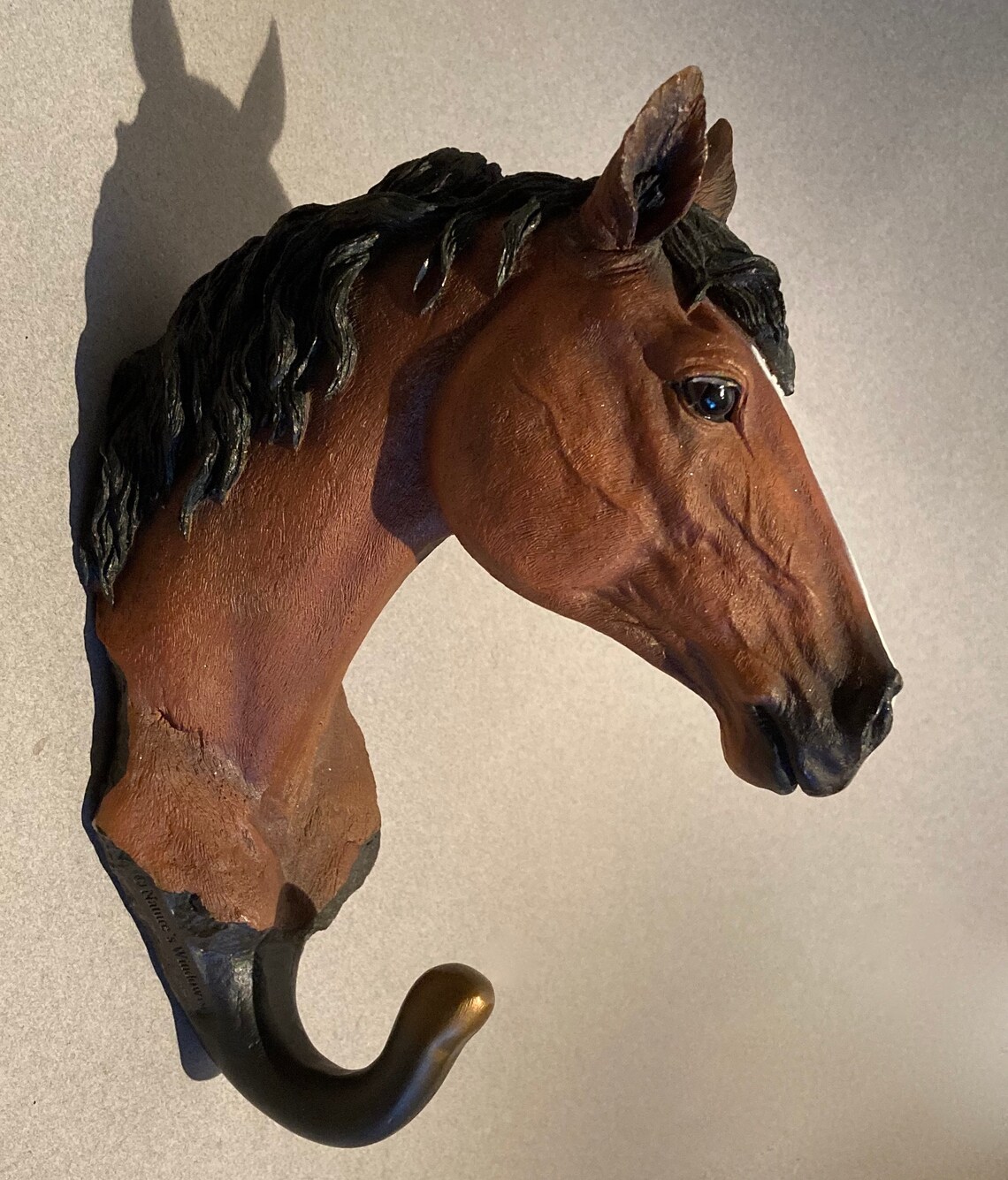 Chestnut Horse Coat Hanger Decorative Wall Hanger Natures Etsy