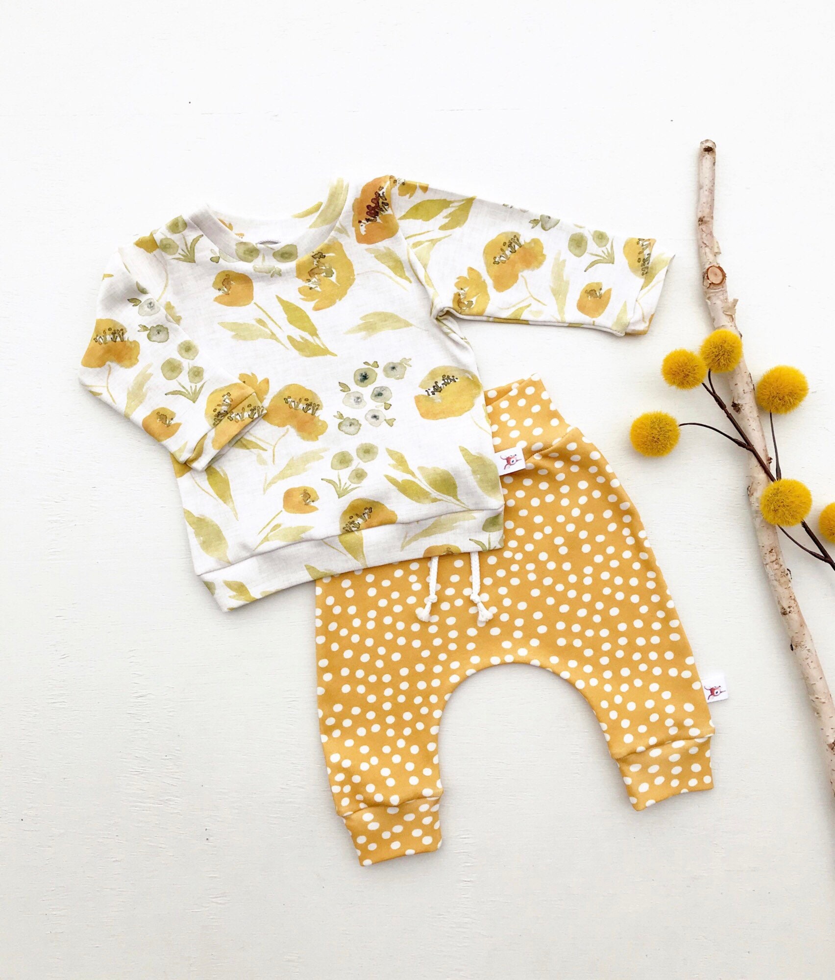 mustard baby girl outfit