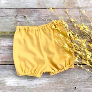 Mustard Linen Mustard Baby Bloomers, Fall Kids Bloomers, Yellow Bloomers, Diaper Cover