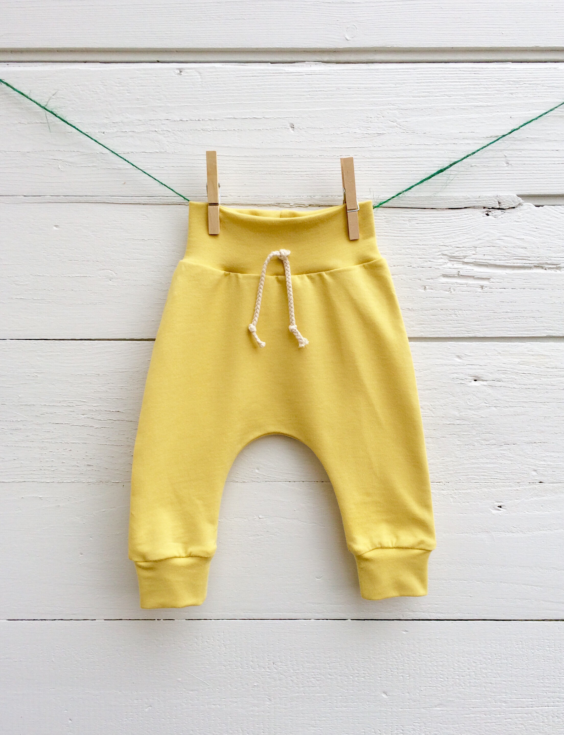 mustard yellow baby leggings