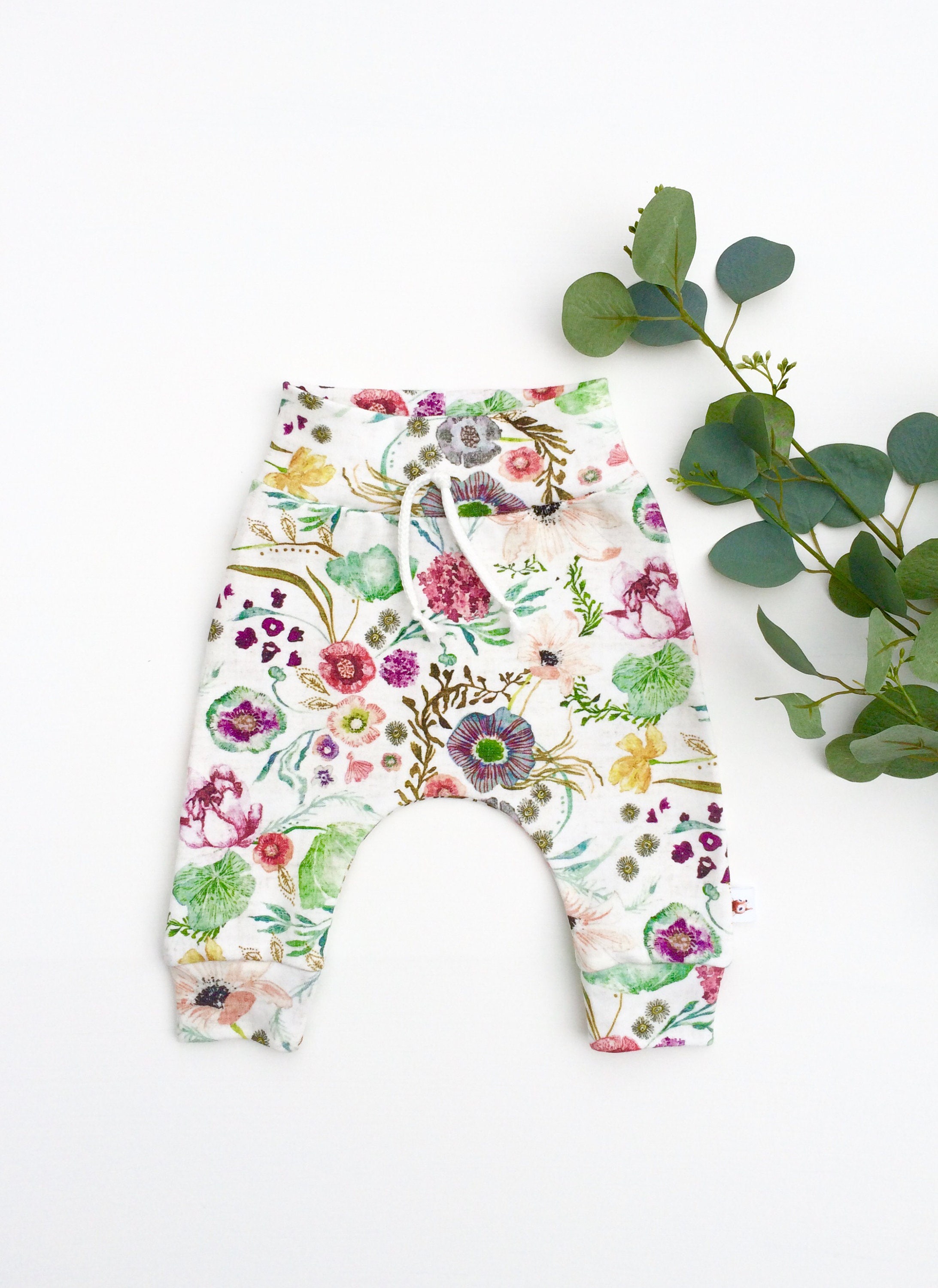 floral baby pants