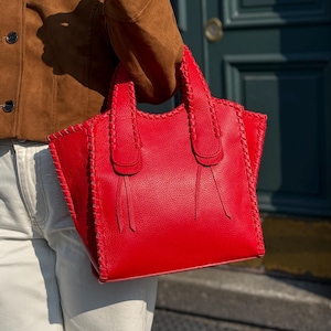 Italian Handmade Leather Crossbody Bag, Designer Italian Leather Handbag, Leather Tote, Cowhide Handbag, Luxury Accessory & Gorgeous Gift