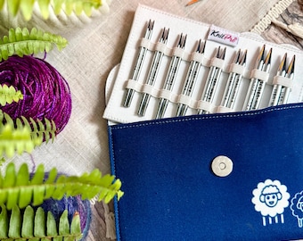 KnitPro Nova Deluxe Interchangeable Knitting Needle Set, Metal Tips, 3.5–8mm