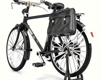 Metal Bicycle Model Kit – 56-Piece Assembly, Desk Decor