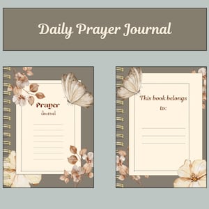 Prayer Journal | Guided Scripture-Based Journal with Prompts, Verses, and Reflections