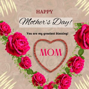 Cartão de felicitações para o dia das mães | Presente para o dia das mães | Download instantâneo | Cartão de feliz dia das mães | Estilo feito à mão | Saudação para impressão digital | Mãe