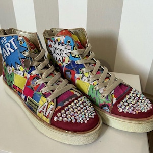 Gianmarco Lorenzi Women RARE Designer Shoes Trainers Sneakers Y2K, us 6.5 eur 37
