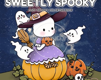 Kawaii Halloween Bunny Coloring Pages: Spooky Season Fun (PDF Download)