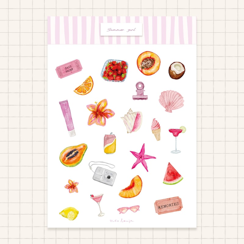 Clean girl aesthetic stickers - Etsy France