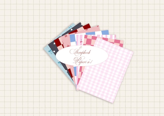 Scrapbook papier Digital pour journaling pdf, papier pour fond de journal bullet journal,  collage vintage, texture paper