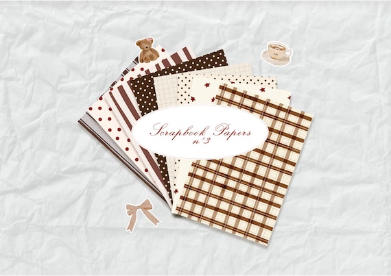 scrapbook fond papier automne mood, pois rayures marrons burgundy background paper pour journaling, texture vintage, texture papier