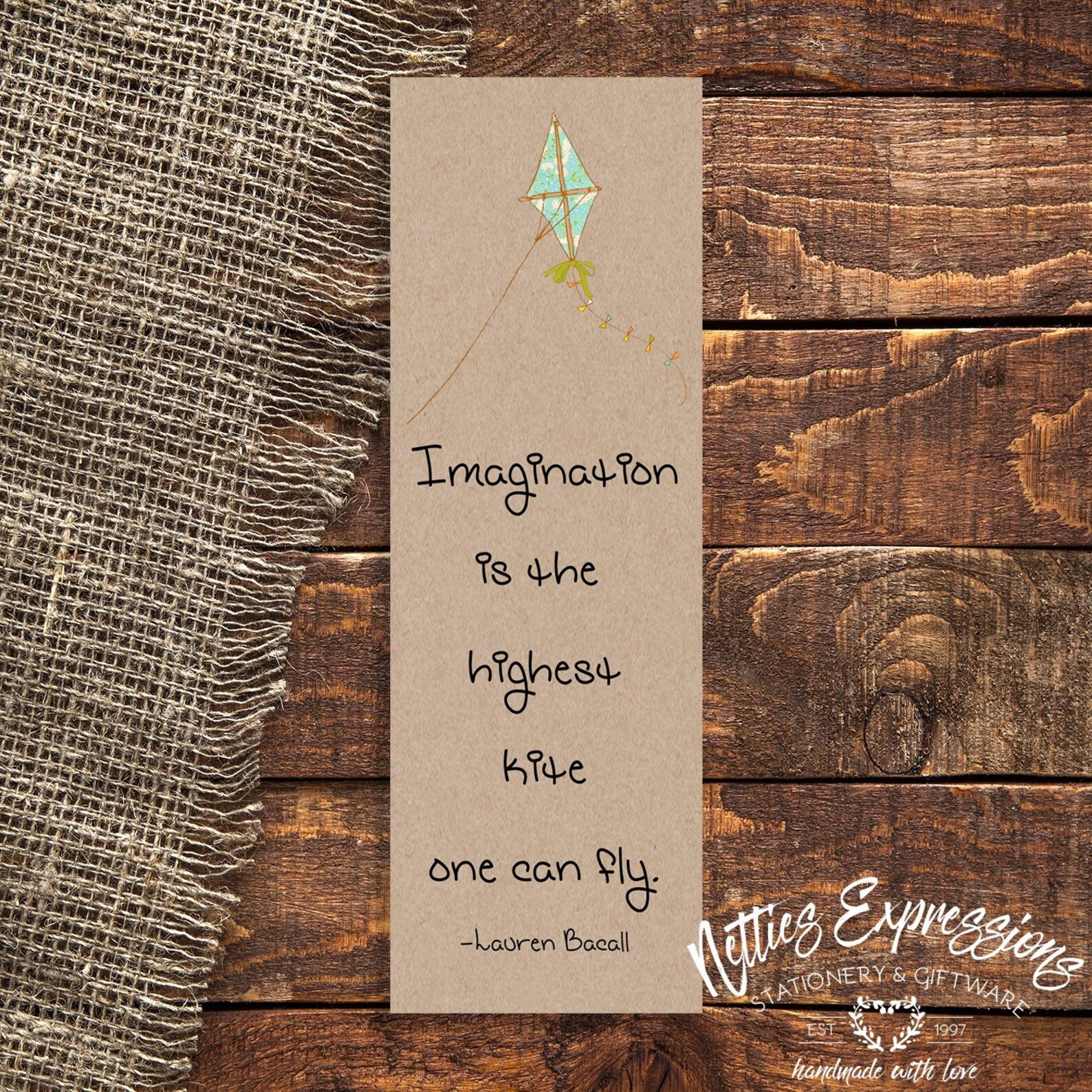 Imagination is the highest kite Bookmark Etsy