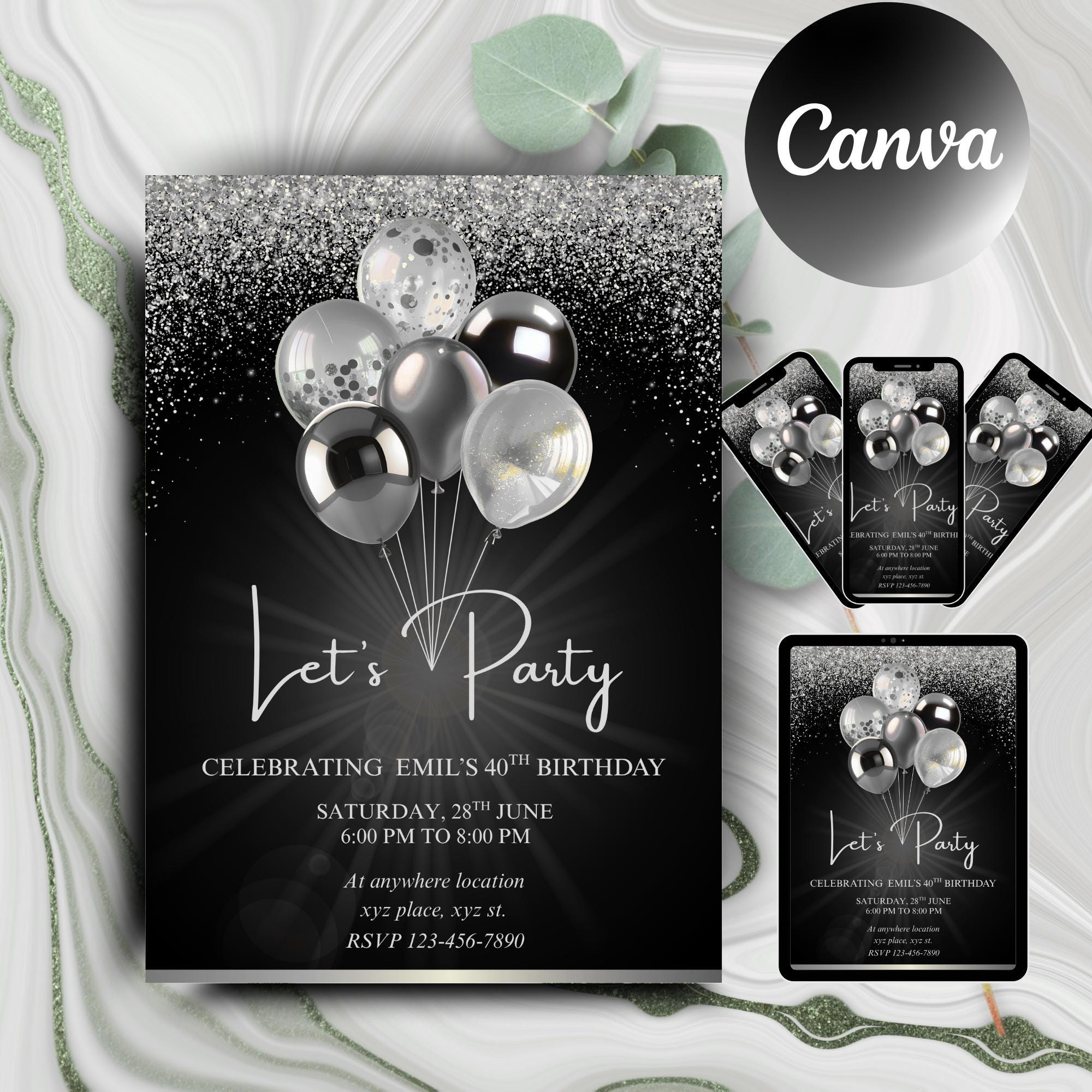 Silver party theme - Etsy México, image size:2000x2000