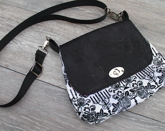 Twilight Candelabras Lilac Mini Messenger Bag with adjustable strap | Halloween