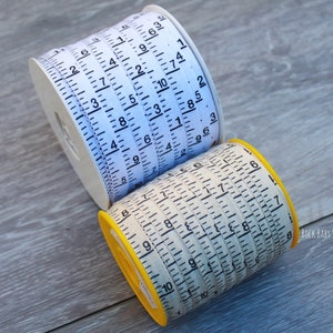 7/16 9 mm Twill Tape BY THE YARD Vertical Measuring Tape 100% cotton image 4