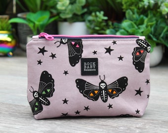 Moths Small Midnight Kiss Pouch | Halloween | Gothic